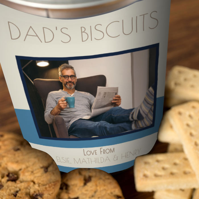 Personalised Father's Day Biscuit Tin - Dad