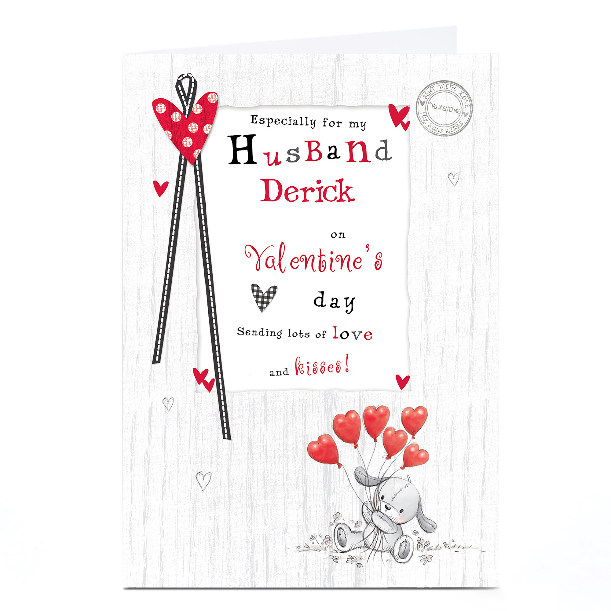 Personalised Valentine's Card - For My Husband