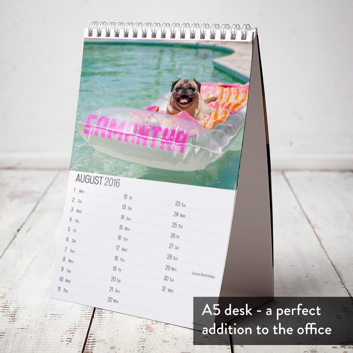 Personalised Calendar Pug Life