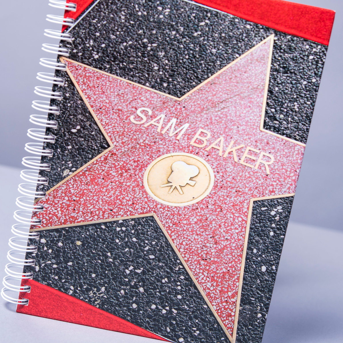 Personalised Notebook - Hollywood Walk Of Fame