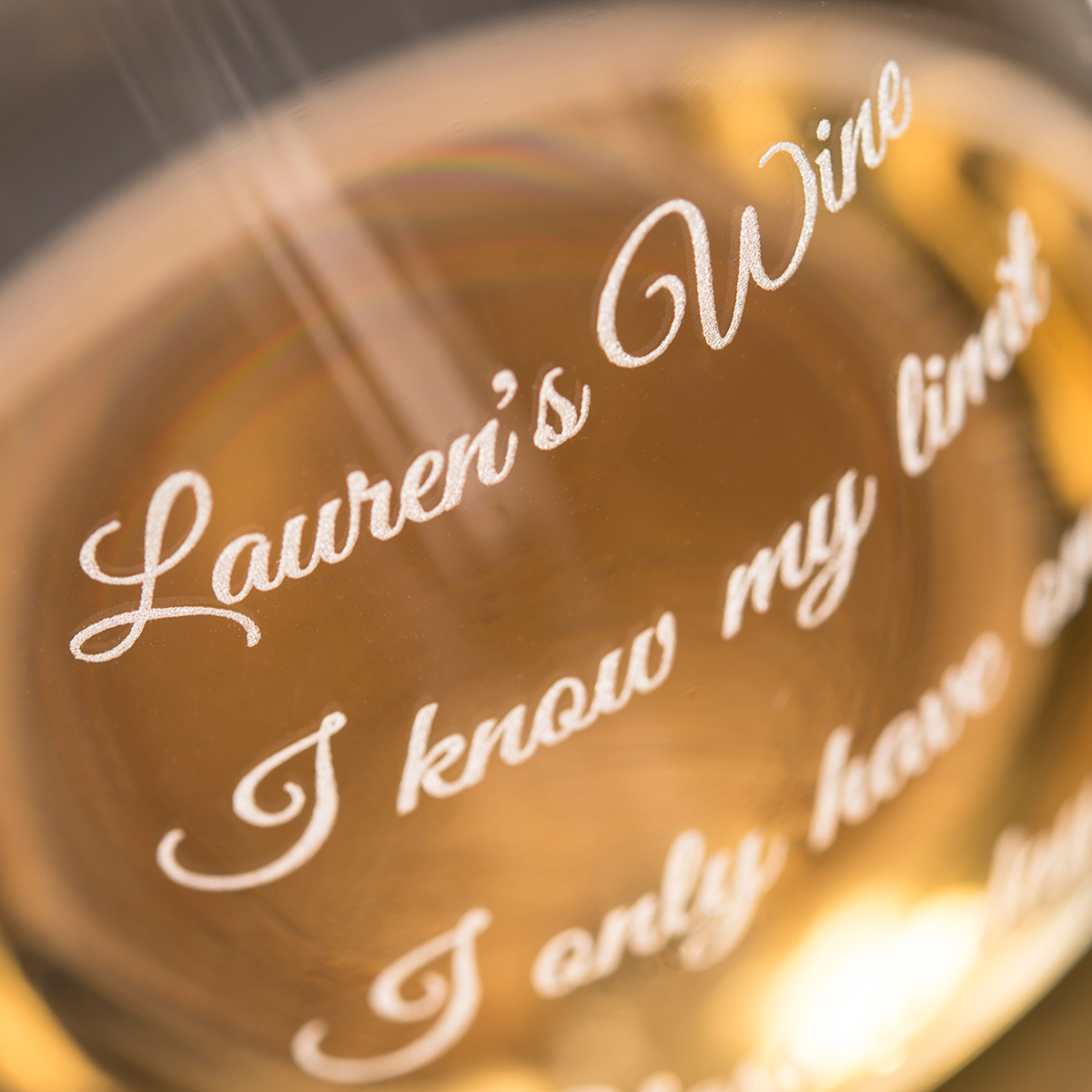 Personalised Giant Wine Glass - Any Message
