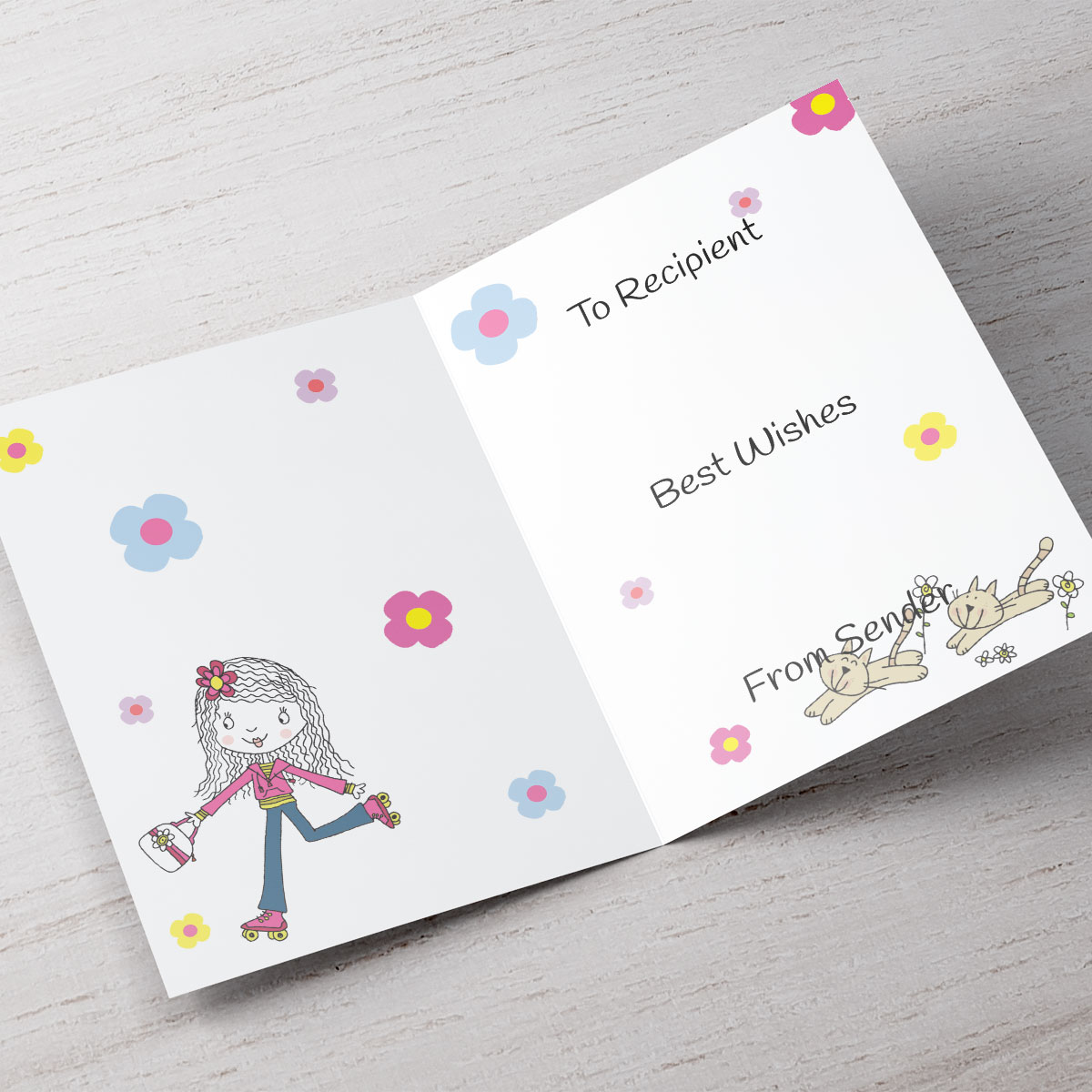 Personalised Card - The Birthday Girl Is 10 Today