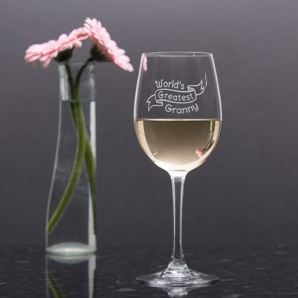 Personalised Wine Glass - World's Greatest Scroll