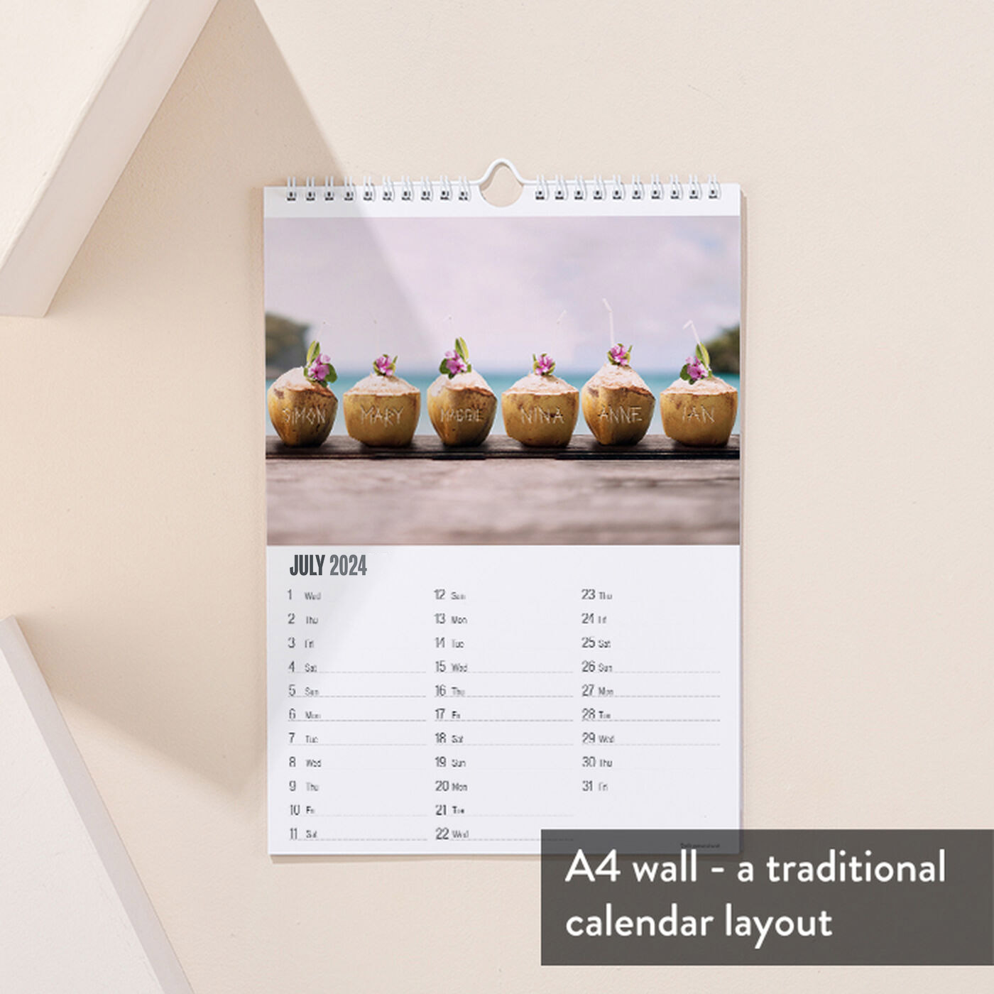 Personalised Our Family Calendar - New Edition