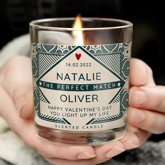 Personalised Perfect Match Candle in a Jar
