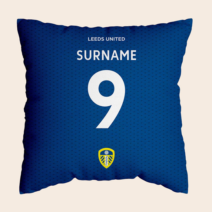 Personalised Football Team Back of Shirt Style Cushion
