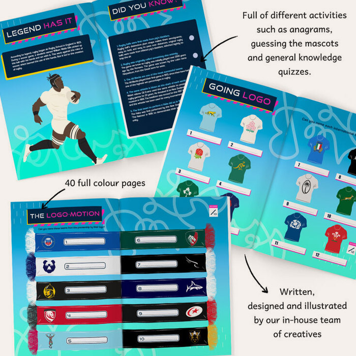 Personalised Beat The Book Rugby Quiz Book