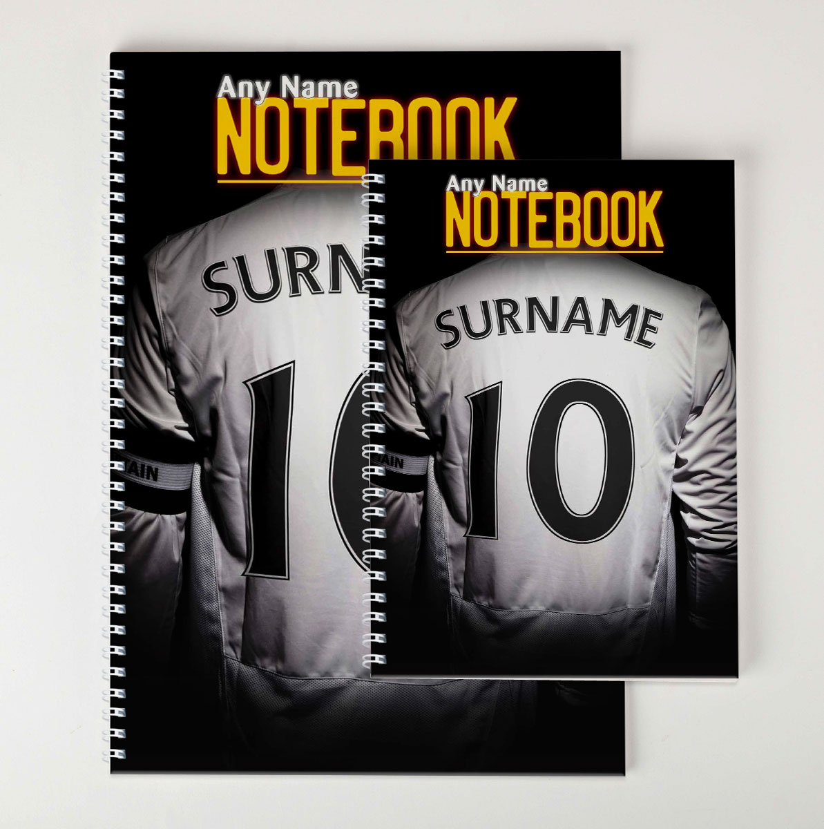 Personalised Football Shirt Notebook - White