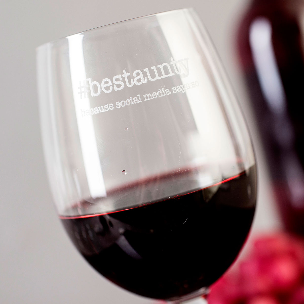 Personalised Wine Glass - Hashtag