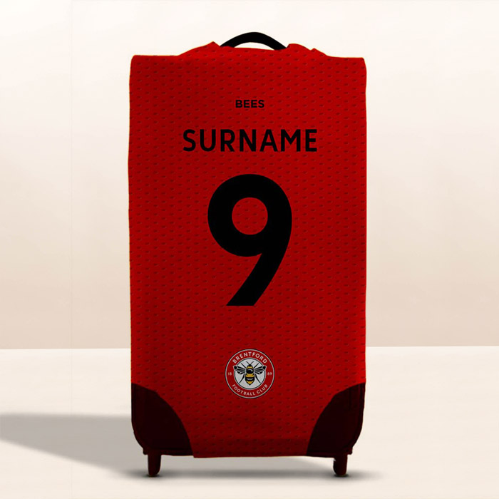 Personalised Football Team Back of Shirt Caseskin Suitcase Cover - Small 18 to 22 inches