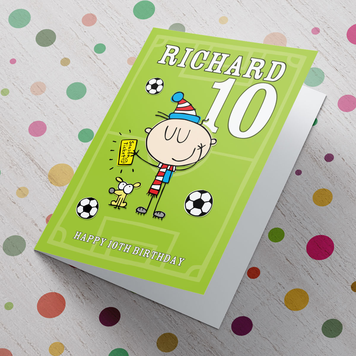 Personalised Card - Birthday Football Fan