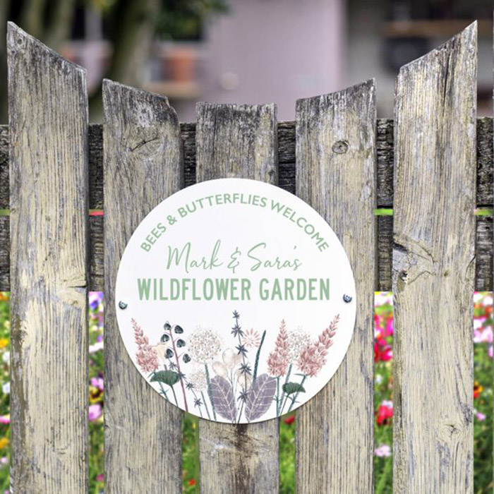 Personalised Wildflower Garden Sign