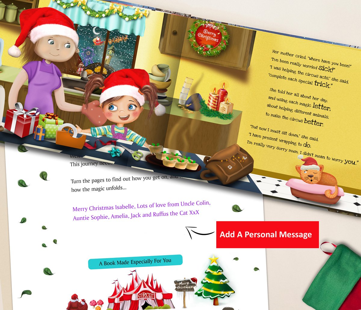 Personalised Children's Book - Christmas Magic Name