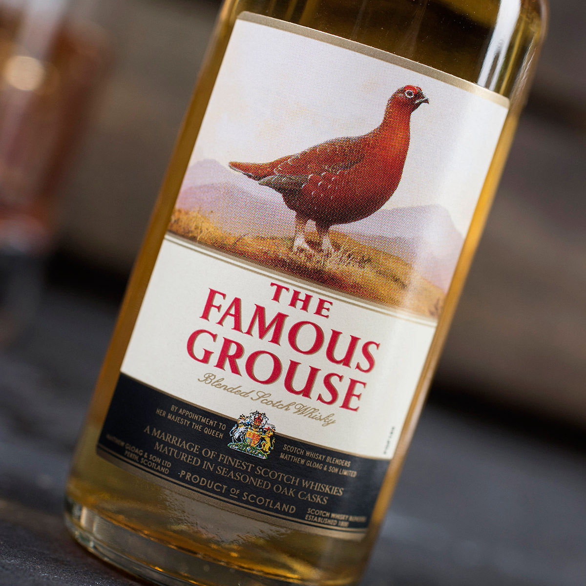 Personalised Stern Whisky Tumbler and Famous Grouse Miniature - World's Best