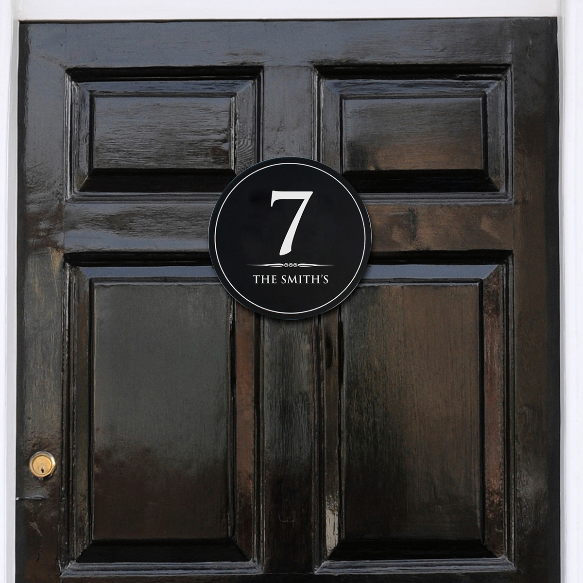 Personalised House Number Plaque - Black