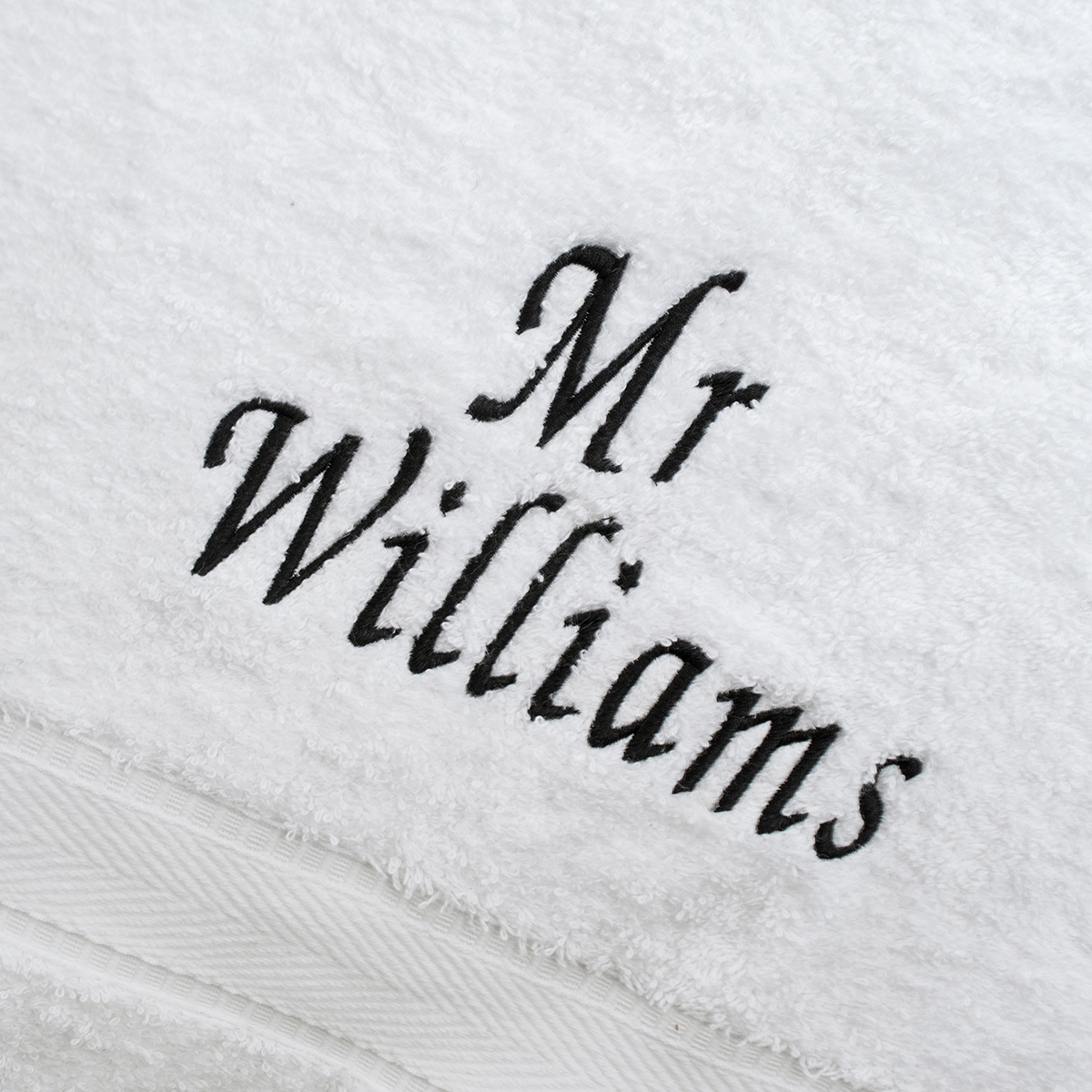 Personalised Set Of 2 Bath Towels - His and Hers 