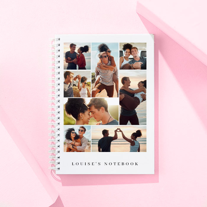 Create Your Own - Photo Upload Valentine's Day Notebook - 8 Photos