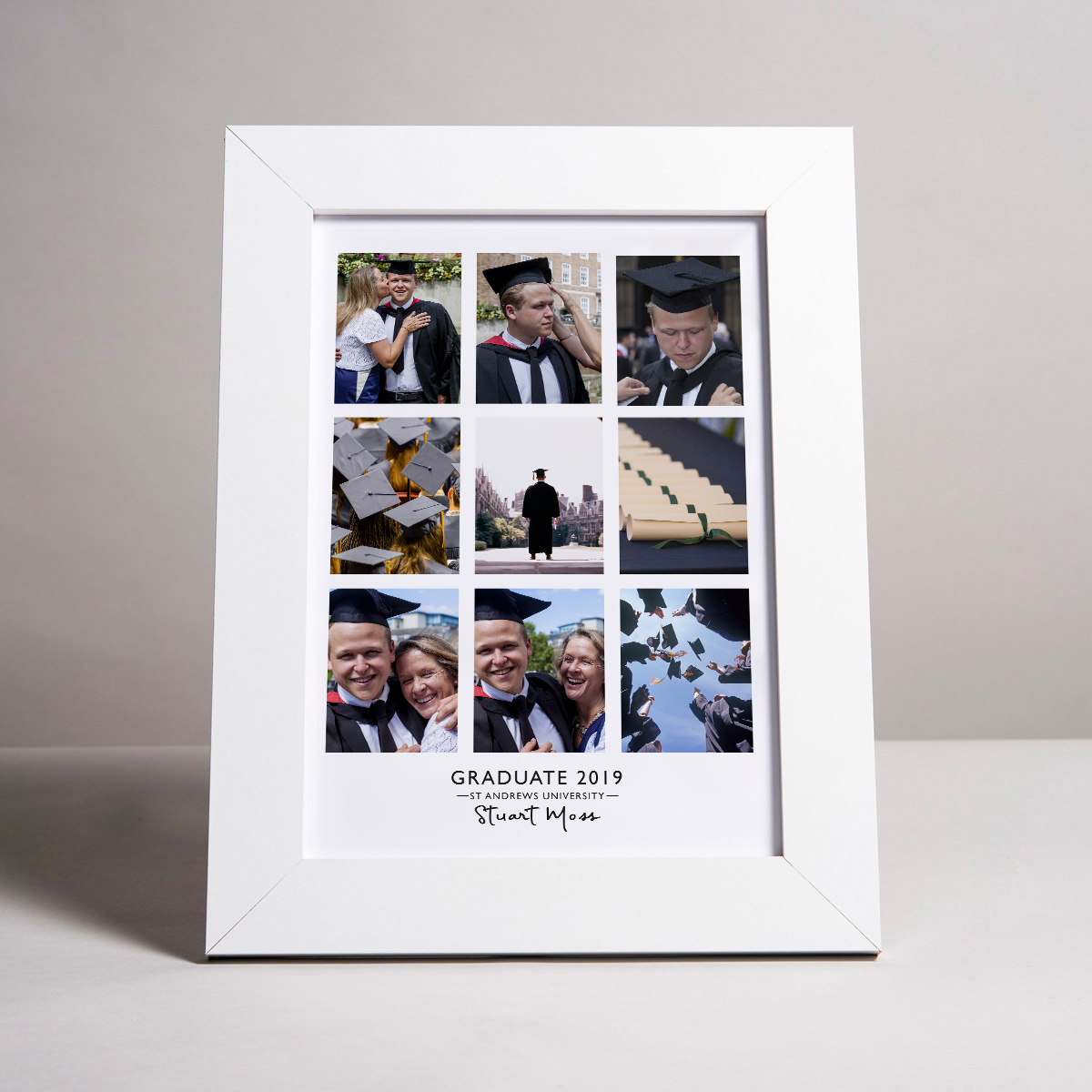 Multi Photo Upload Framed Print - Graduate