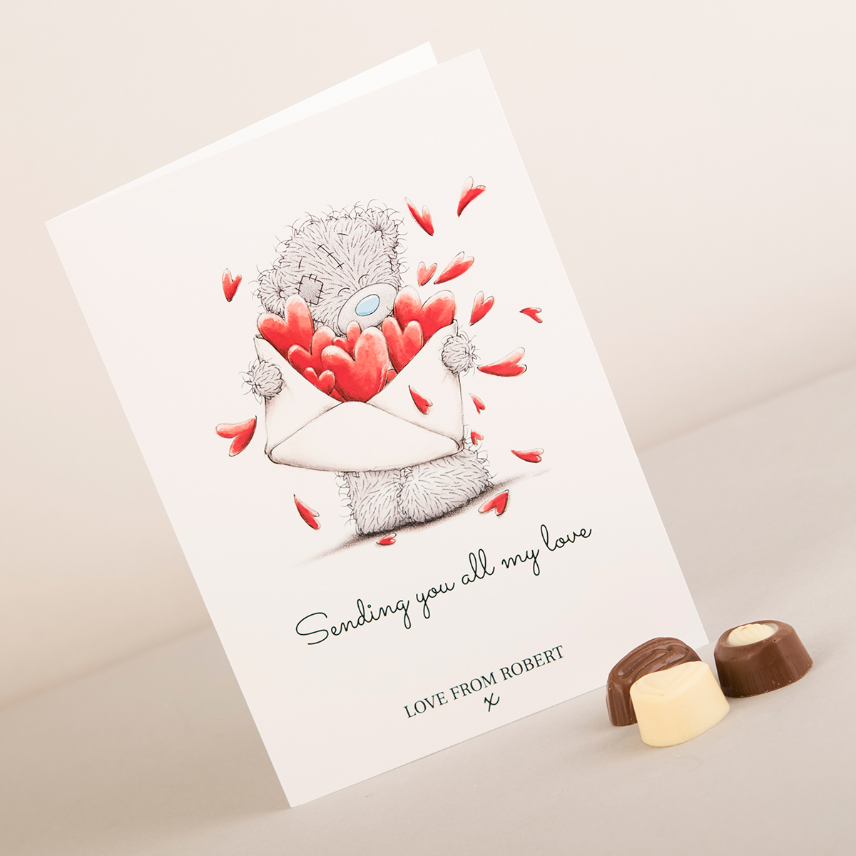 Personalised Me To You Card - Sending You All My Love
