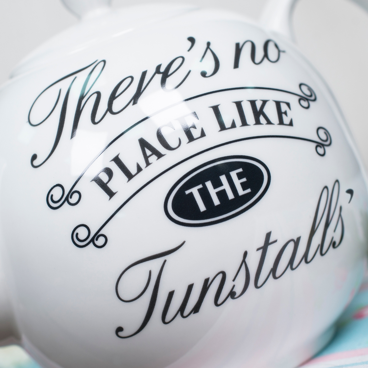 Personalised Bone China Teapot - There's No Place Like Home
