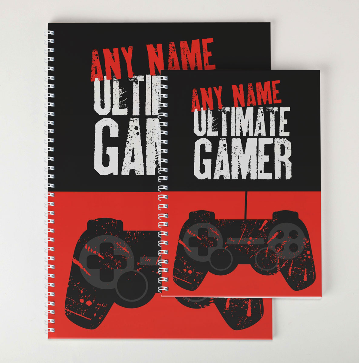 Personalised Notebook - Ultimate Gamer Red
