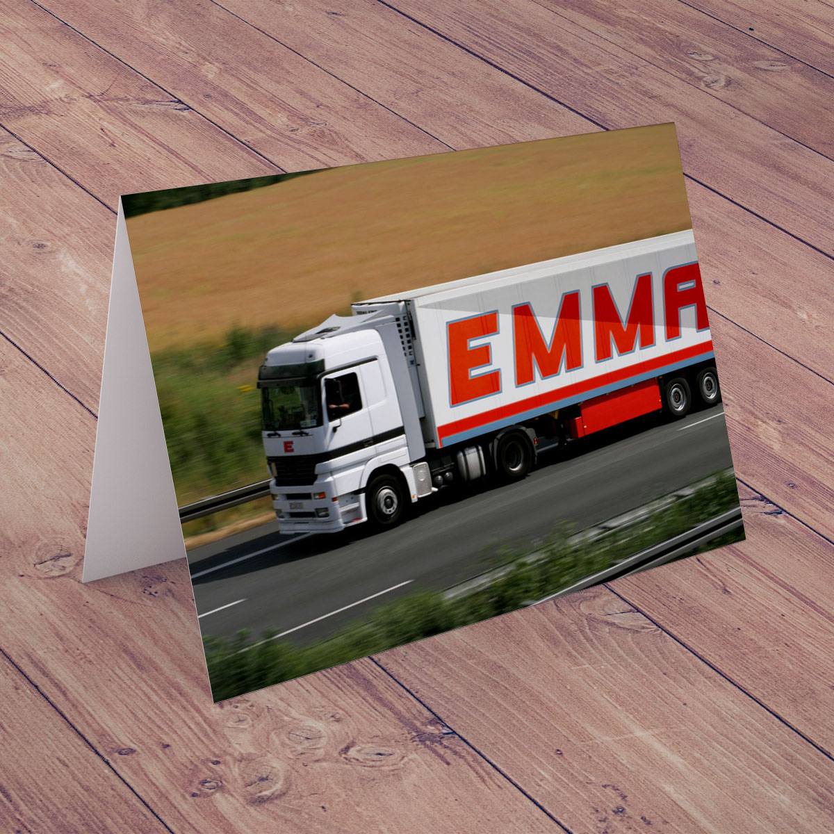 Personalised Card - Articulated Lorry