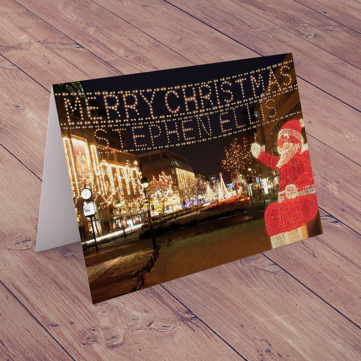 Personalised Christmas Card - Christmas Street