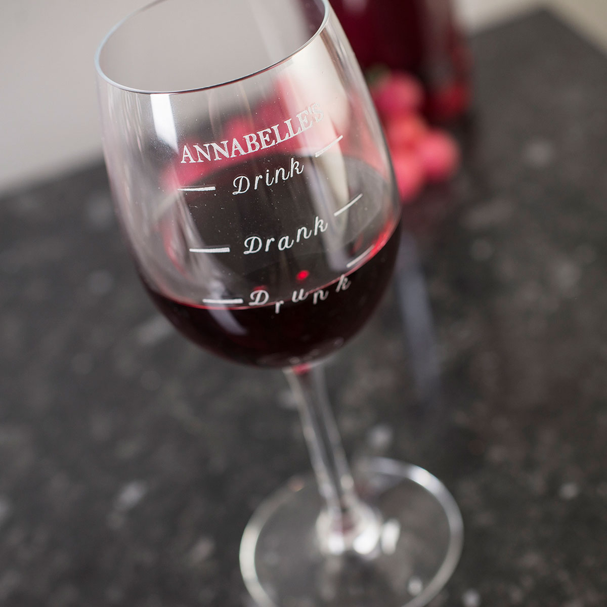 Personalised Wine Glass - Drink to Drunk