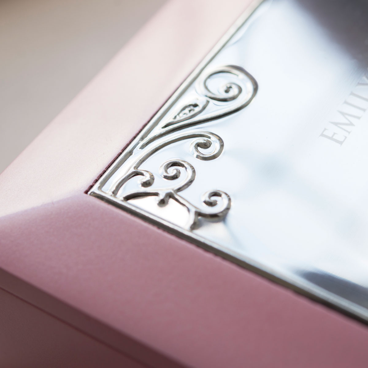Personalised Pink Musical Jewellery Box