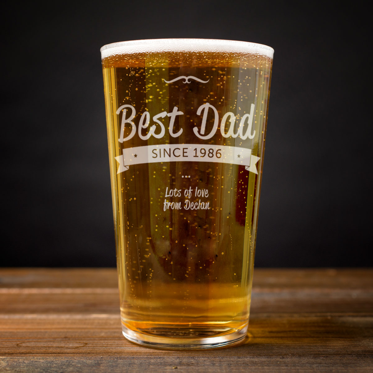Personalised Pint Glass - Best Dad