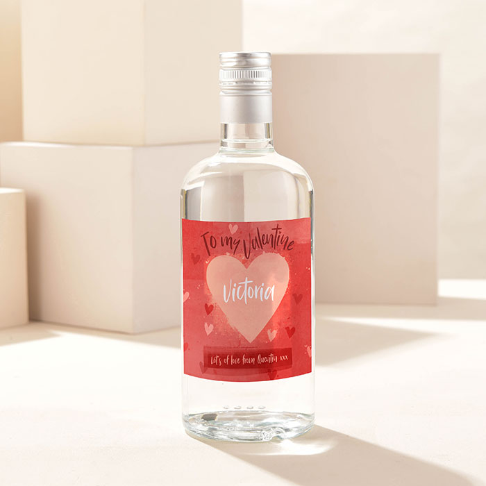 Personalised Gin Bottle - To my Valentine
