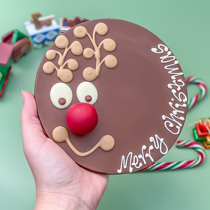 Personalised Rudolph Letterbox Chocolate Hug 