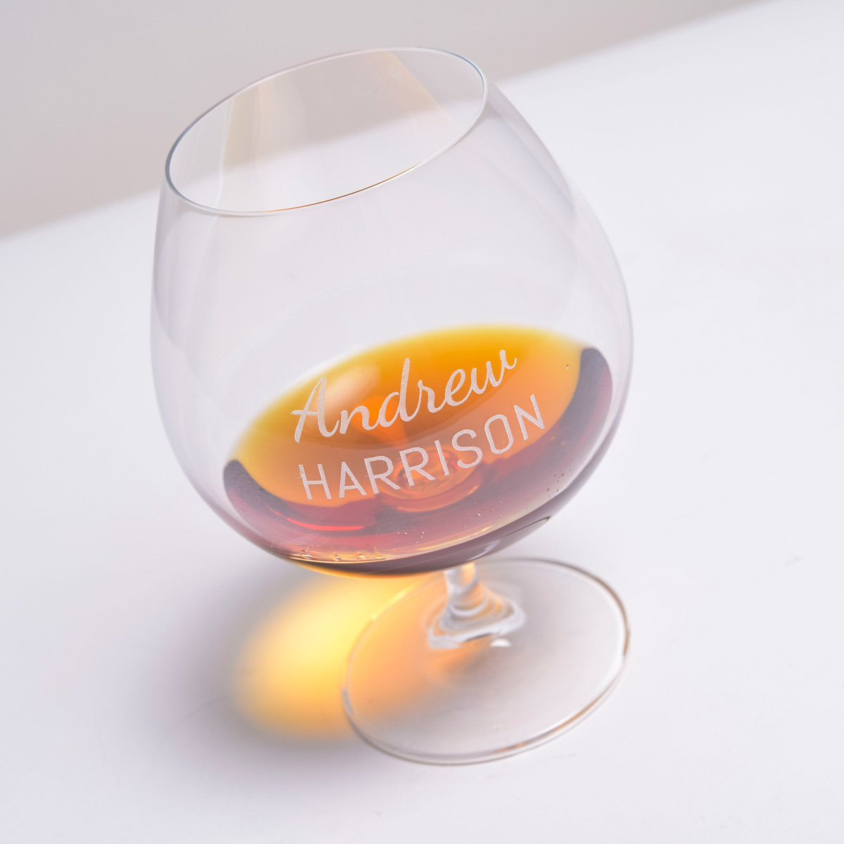 Personalised Balloon Brandy Glass - Name