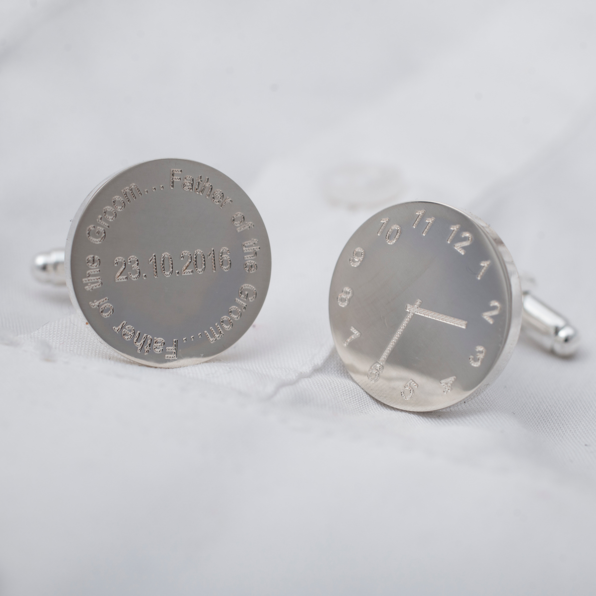 Personalised Special Time Wedding Cufflinks