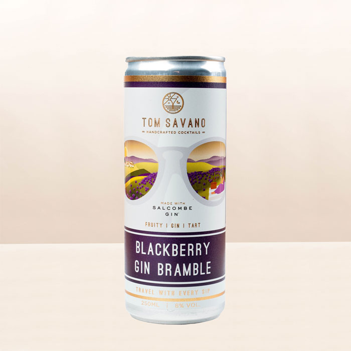 Tom Savano 250ml Cans - Blackberry Gin Bramble