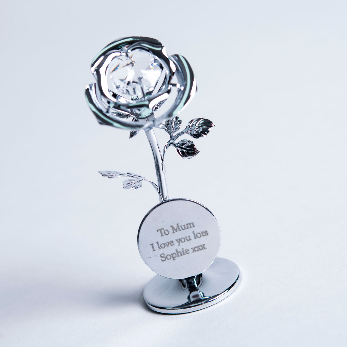 Personalised Ornament - Crystocraft Rose