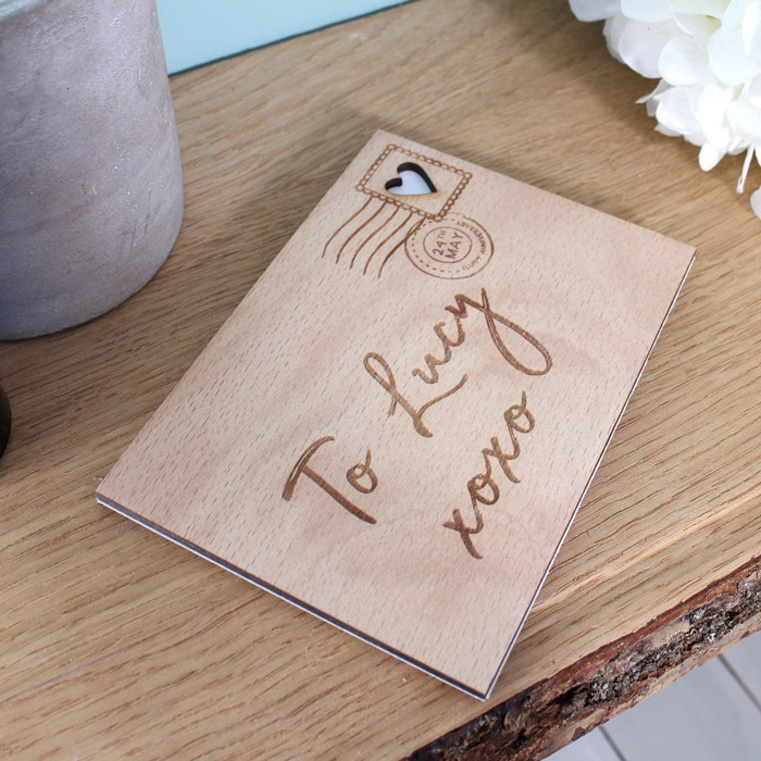 Personalised Engraved Wooden Love Letter