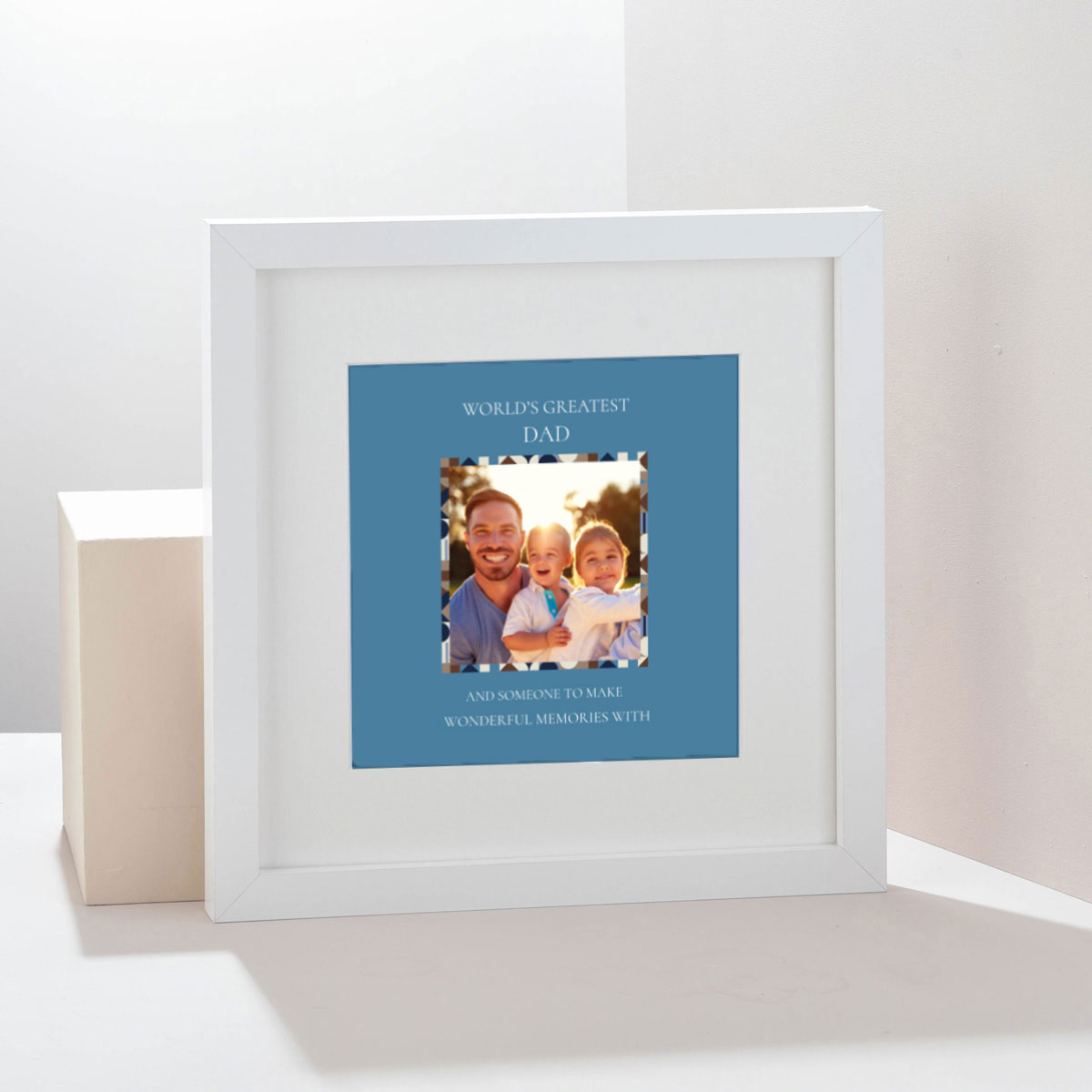 Personalised Father's Day Square Framed Print - World's Greatest Dad