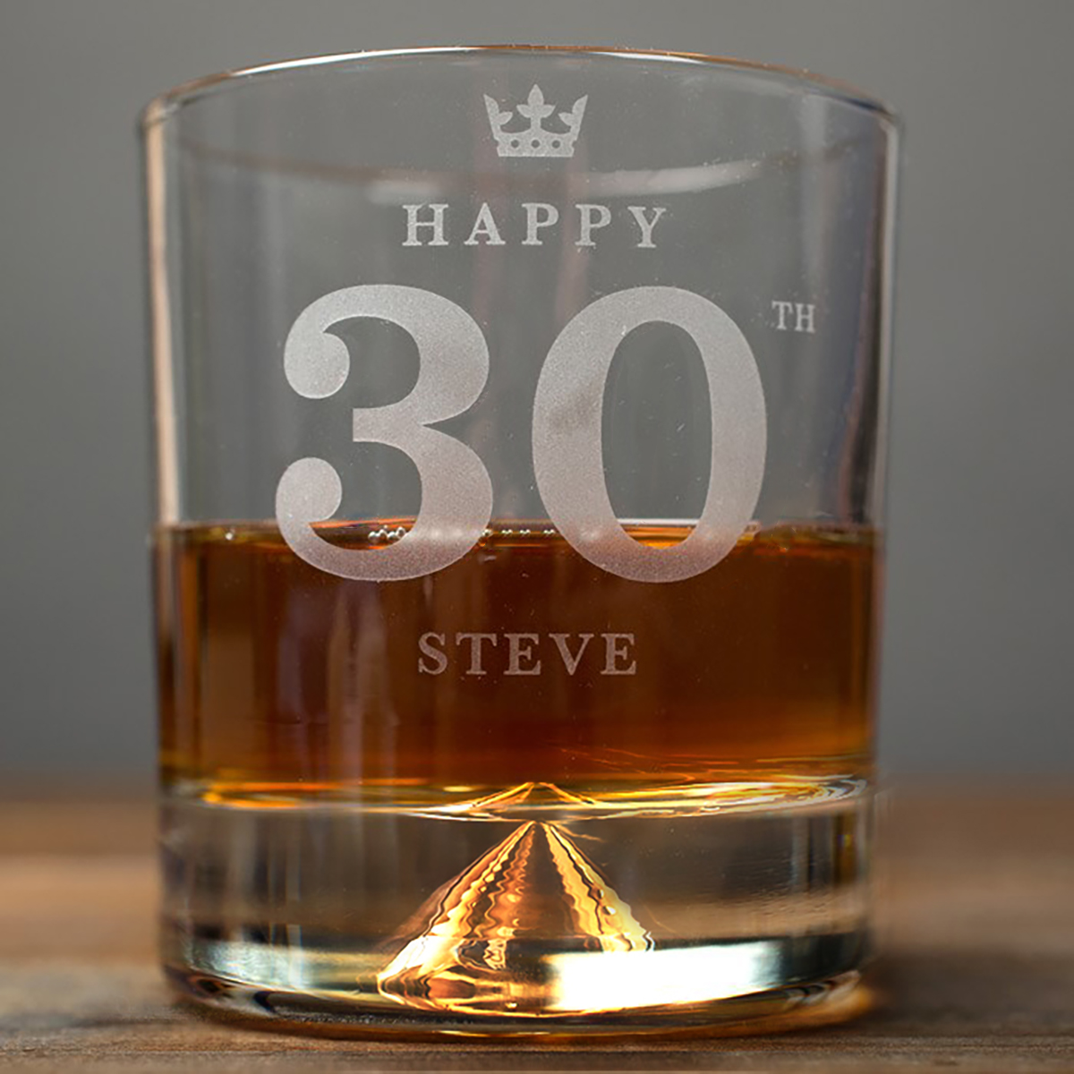Personalised Whisky Tumbler - Happy Birthday