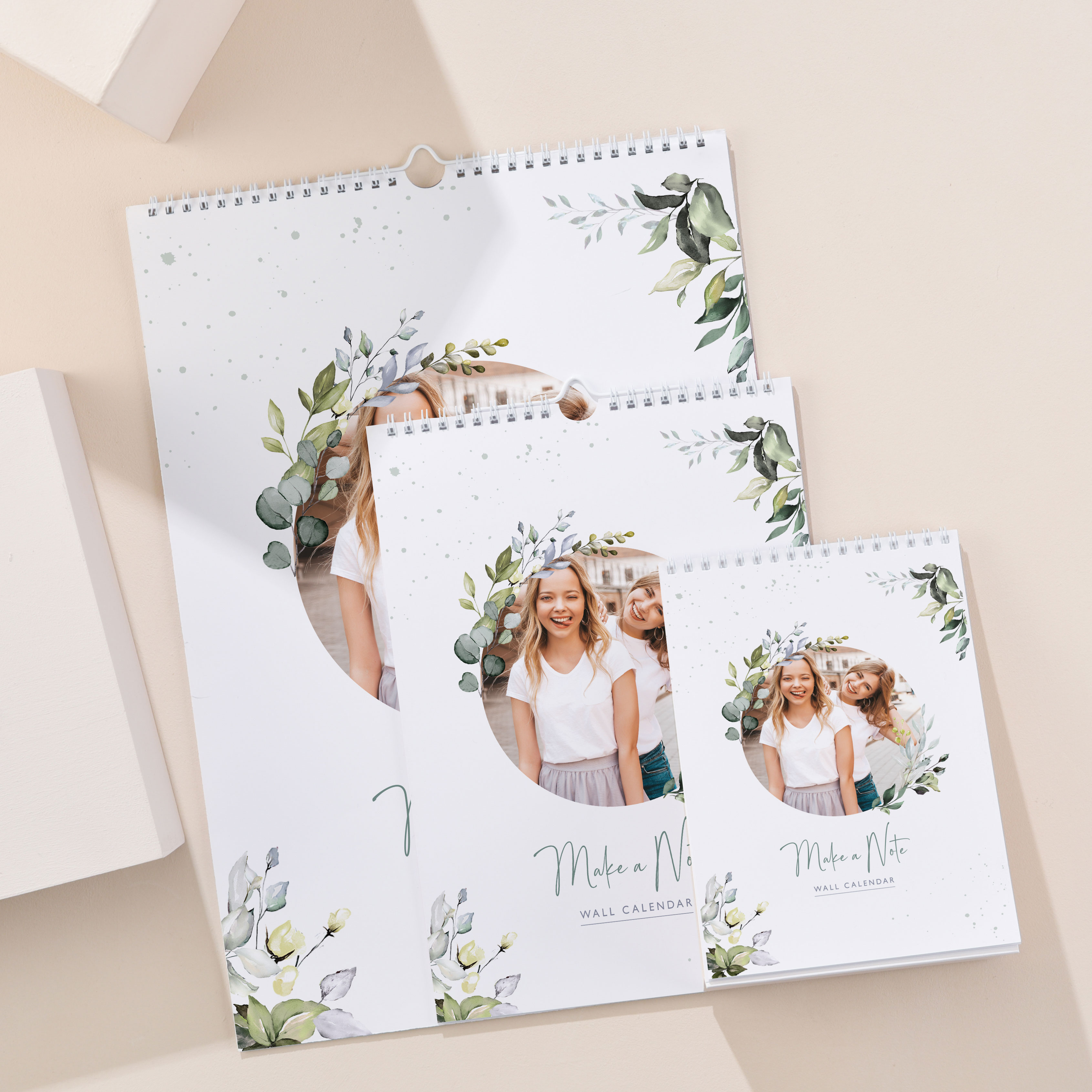 Personalised Photo Calendar - Floral, Make A Note