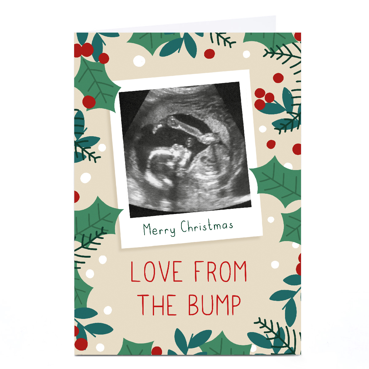 Personalised Zoe Spry Christmas Card - From the Bump