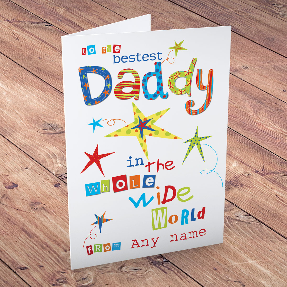 Personalised Card - Bestest Daddy