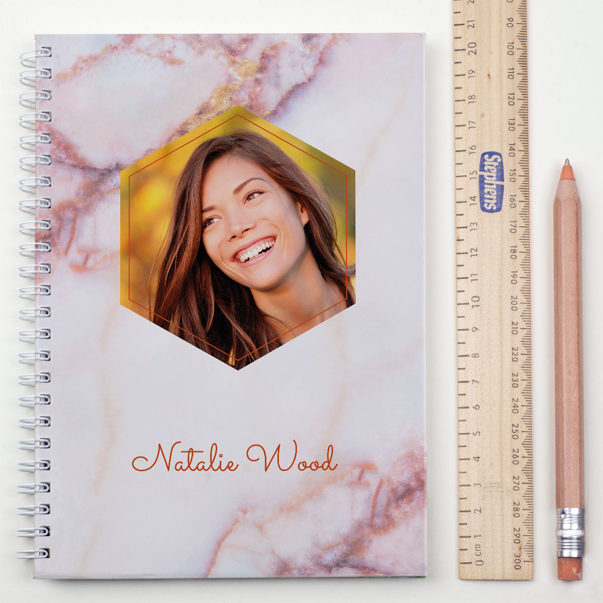 Photo Upload Notebook - Marble Name