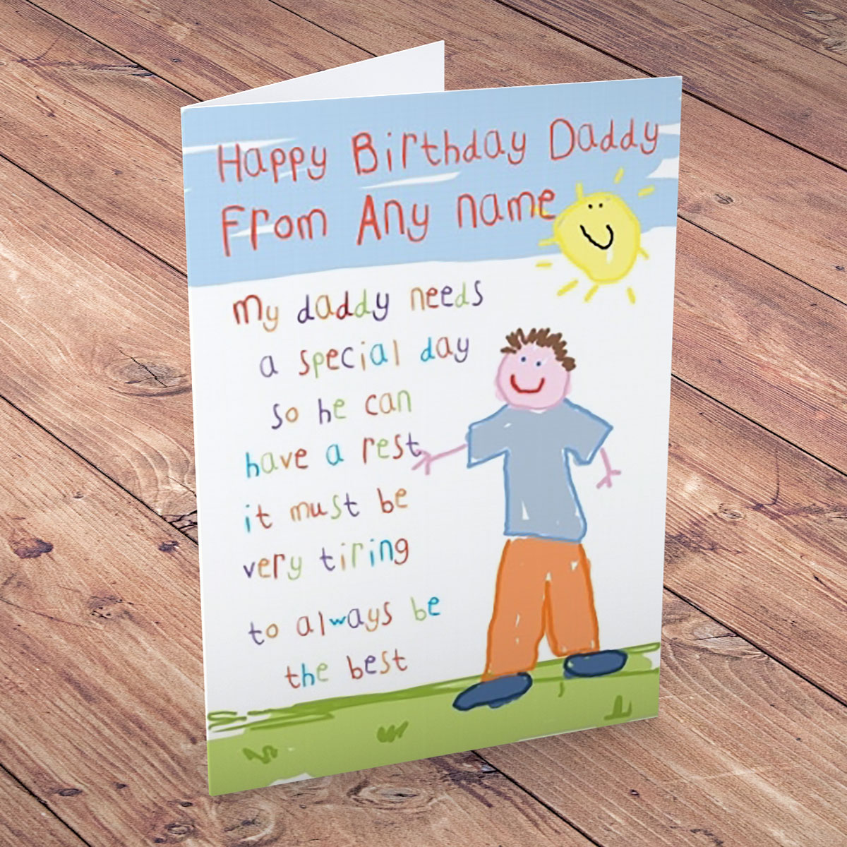 Personalised Card - Happy Birthday Daddy