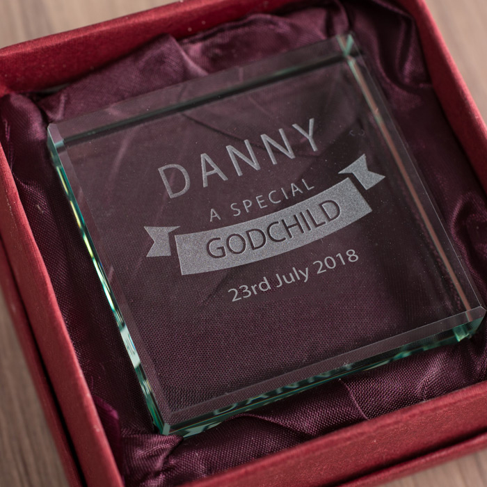 Personalised Glass Token - Special Godchild
