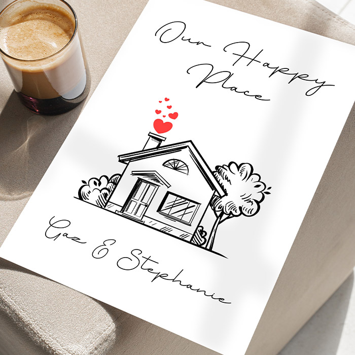 Personalised Happy Place Print