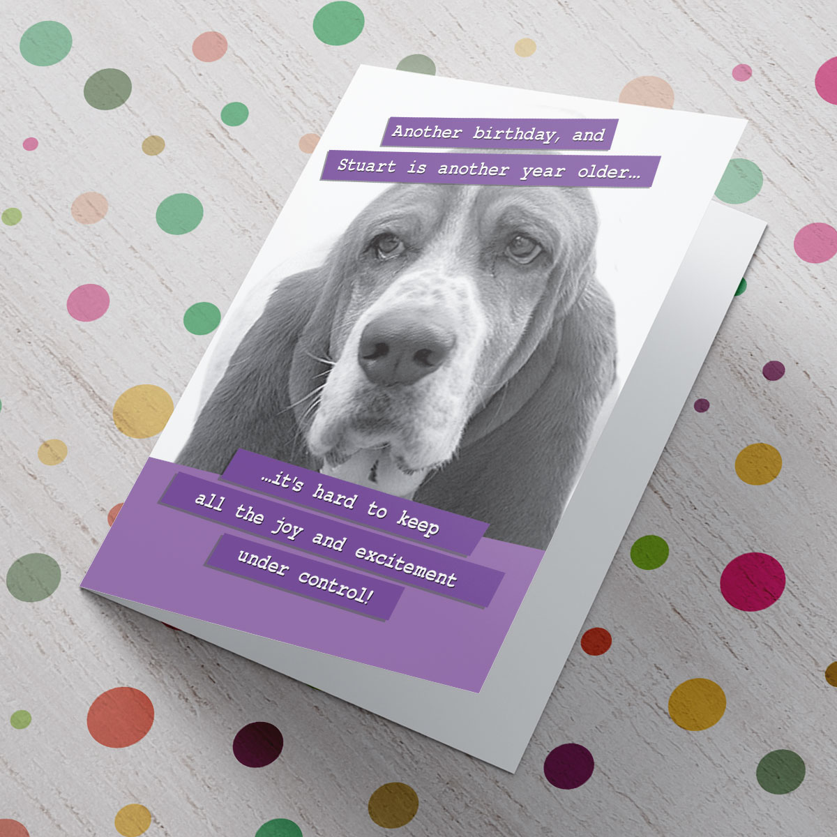 Personalised Card - Birthday Joy And Excitement