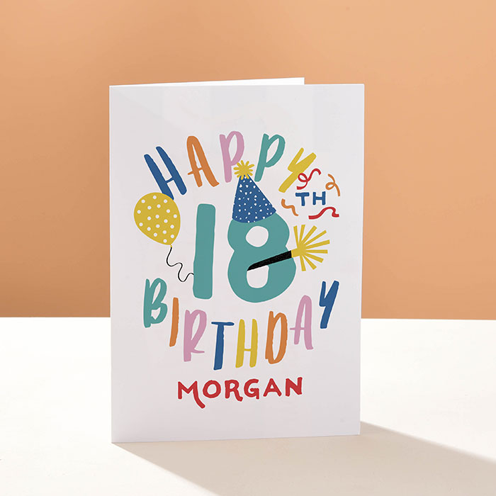 Personalised Card - 18th Birthday Party