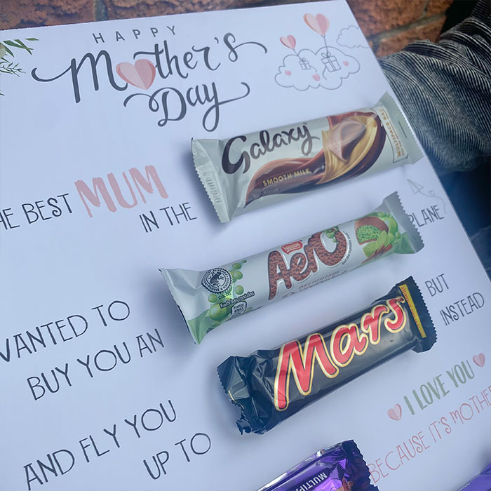 Personalised Mother's Day Chocolate Board