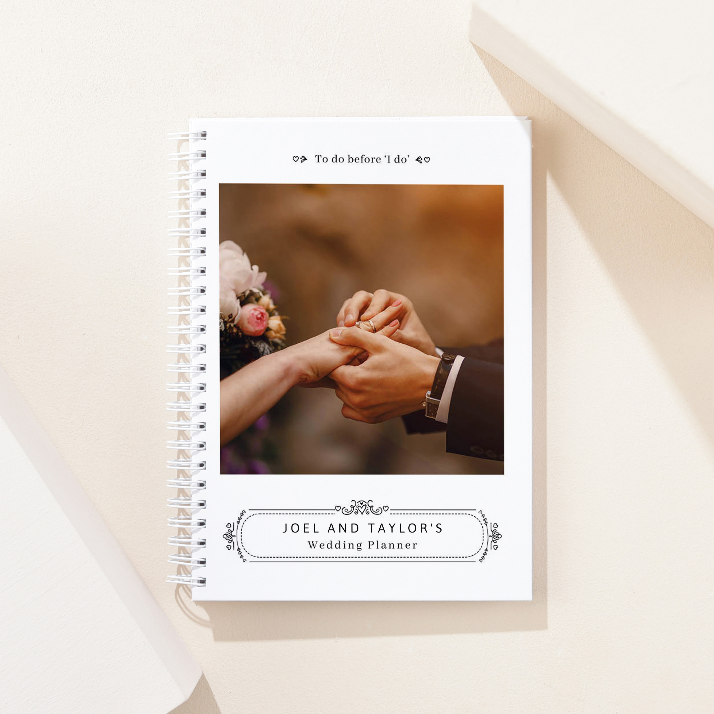 Personalised Photo Upload Notebook - I Do Wedding Planner